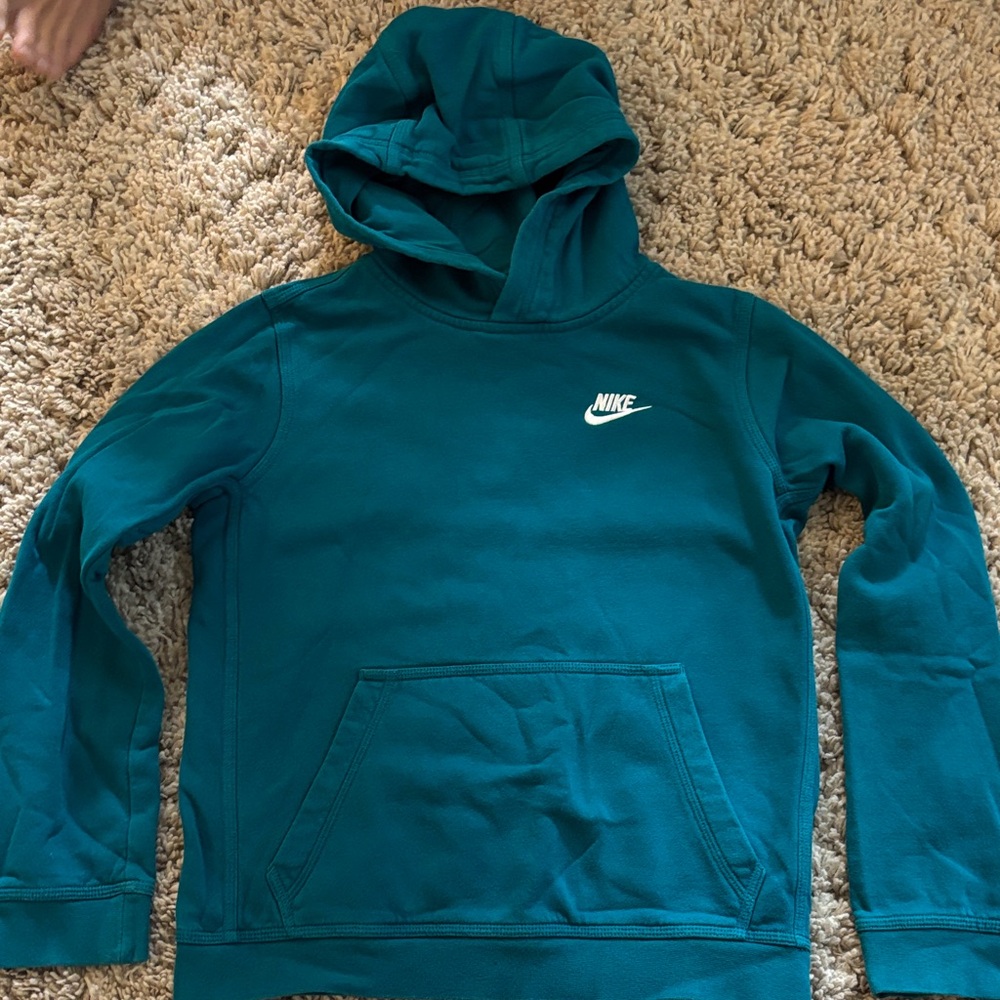 Nike Turquoise Hoodie with Logo
